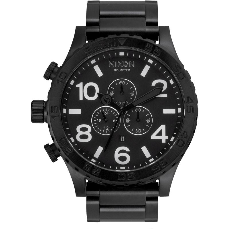 Nixon 51-30 Chrono All Black Men's Watch  A083-001 - Watches of America