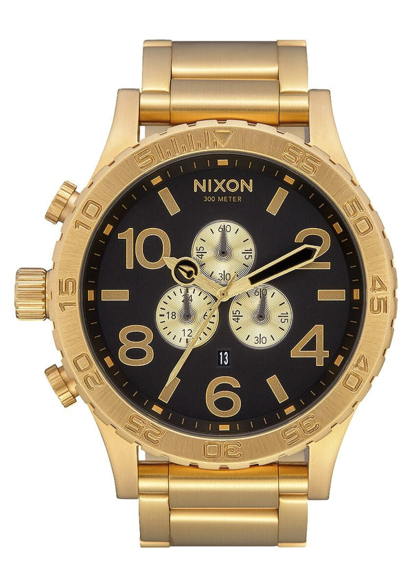 Nixon 51-30 Chrono Gold & Black Men's Watch  A083-510 - Watches of America