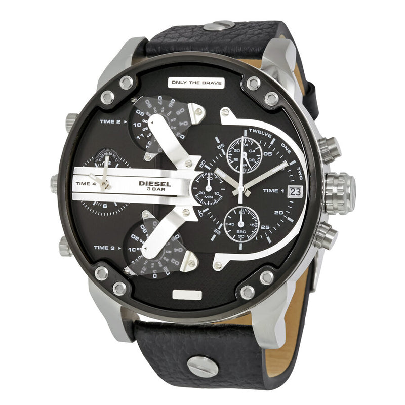 Diesel Mr. Daddy 2.0 Black Dial Men's Chronograph Watch #DZ7313 - Watches of America