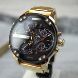 Diesel Mr. Daddy 2.0 Reloj de cuarzo para hombre con esfera negra DZ7333