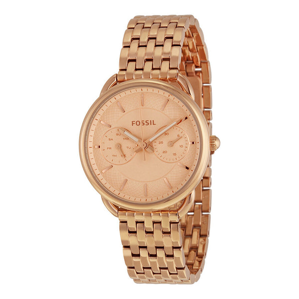 Fossil Tailor Multifunction Rose Dial Ladies Watch ES3713 - Watches of America