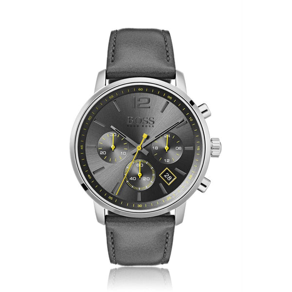 Hugo Boss Attitude Grey Dial Men's Watch  1513658 - Watches of America