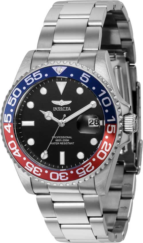 Reloj Invicta Pro Diver de cuarzo con esfera negra para mujer 36528