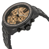 Michael Kors Everest  Chronograph Rose Dial Black Ion-plated Ladies Watch MK5879 - Watches of America #2