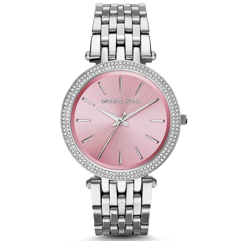 Michael Kors Darci Crystal Paved Pink Dial Ladies Watch  MK3352 - Watches of America